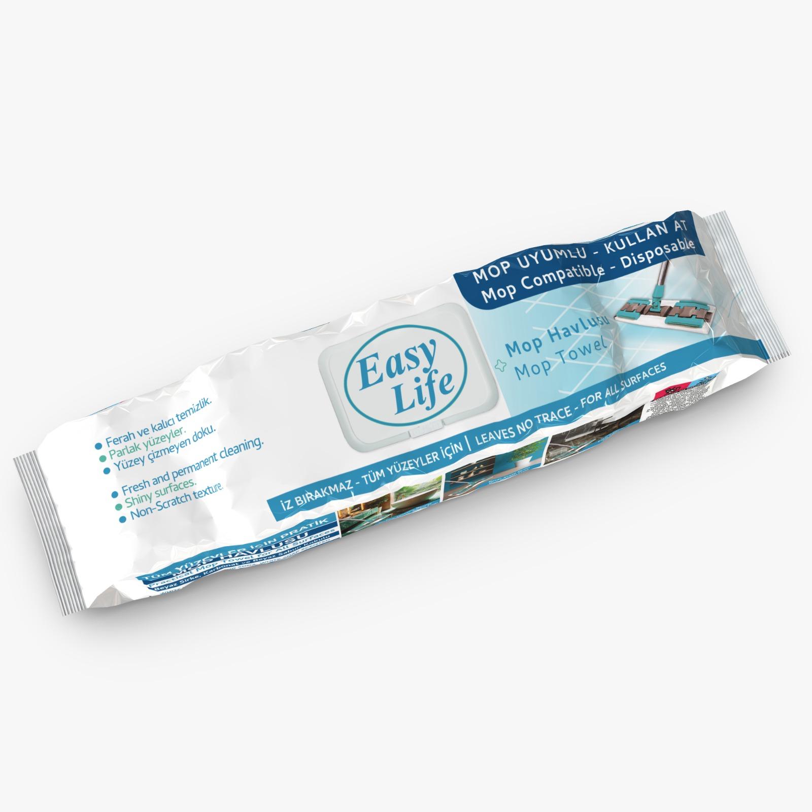 EasyLife Mop Havlusu, mop uyumlu kullan-at temizlik havlusu
